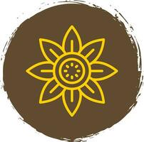 diseño de icono de vector de girasol