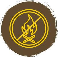 No Fire Allowed Vector Icon Design