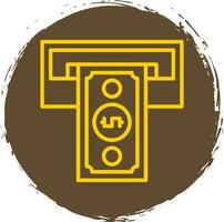 Cash withdrawal Vector Icon Design