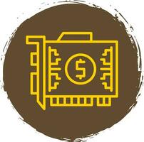 Gpu mining Vector Icon Design
