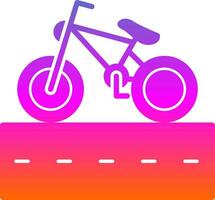 Cycle Lane Vector Icon Design