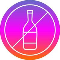 No Alcohol Vector Icon Design