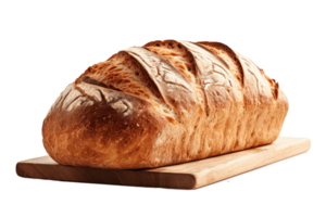 bread from the oven on a transparent background AI Generative png