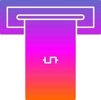 Cash withdrawal Vector Icon Design