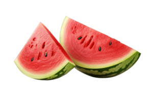 Fresh watermelon isolated on transparent background AI Generative png
