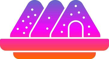 Onigiri Vector Icon Design