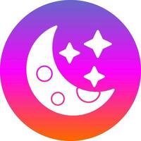 diseño de icono de vector de luna