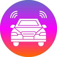 Autonomous car Vector Icon Design