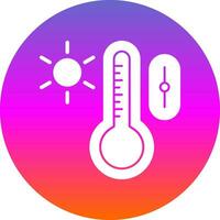 temperatura controlar vector icono diseño