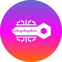 Digital key Vector Icon Design