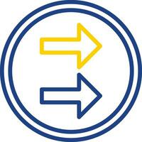 Right Turn Vector Icon Design