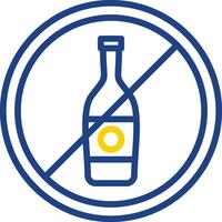 No Alcohol Vector Icon Design