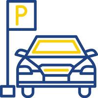 diseño de icono de vector de aparcamiento de coche