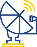 diseño de icono de vector de antena parabólica