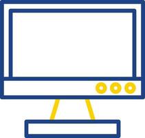 Tv monitor Vector Icon Design