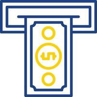 Cash withdrawal Vector Icon Design