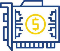 Gpu mining Vector Icon Design