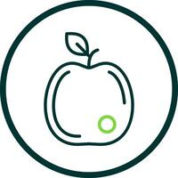 diseño de icono de vector de manzana