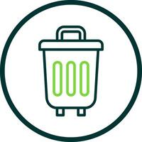 Trash Can Vector Icon Design