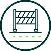 Road Block Vector Icon Design