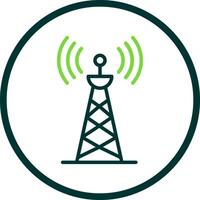 Radio tower Vector Icon Design