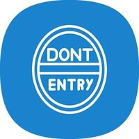 Do Not Enter Vector Icon Design