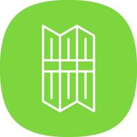 Folding Screen Vector Icon Design
