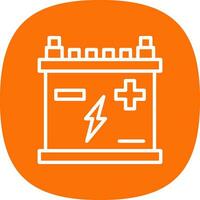 Car battery Vector Icon Design