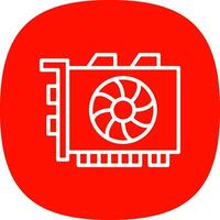 Gpu mining Vector Icon Design