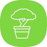 Bonsai Vector Icon Design