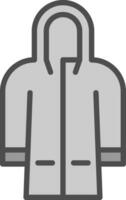 Raincoat Vector Icon Design