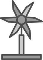 diseño de icono de vector de turbina de viento