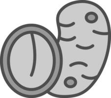 Potato Vector Icon Design