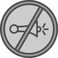 No Horn Vector Icon Design