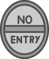 No Entry Vector Icon Design