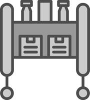 Trolley Vector Icon Design