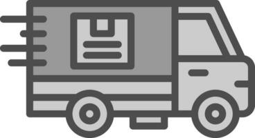 Delivery Truck Vector Icon Design