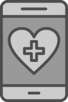 Health App Vector Icon Design