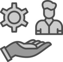 Management Services Vector Icon Design