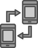 Mobile sync Vector Icon Design