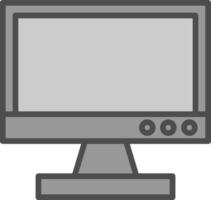 Tv monitor Vector Icon Design