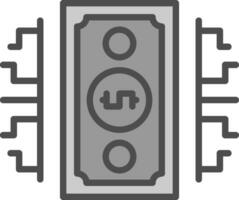 Digital money Vector Icon Design