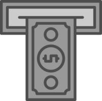 Cash withdrawal Vector Icon Design