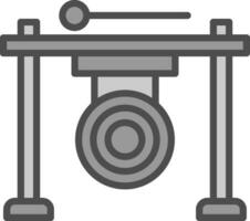 Gong Vector Icon Design