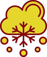 Snowfalling Vector Icon Design