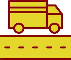 Truck Lane Vector Icon Design