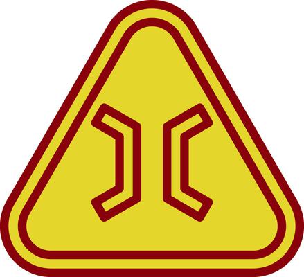 Narrow Bridge Vector Icon Design