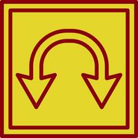 Double Curve Vector Icon Design