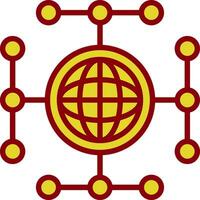 Global network Vector Icon Design