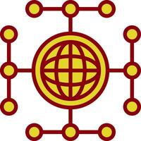 Global network Vector Icon Design